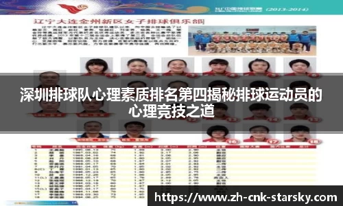深圳排球队心理素质排名第四揭秘排球运动员的心理竞技之道